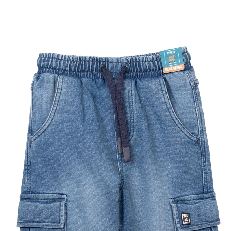 JEANS NIÑO JOGGER CINTURA AJUSTABLE DENIM PILLIN - 3