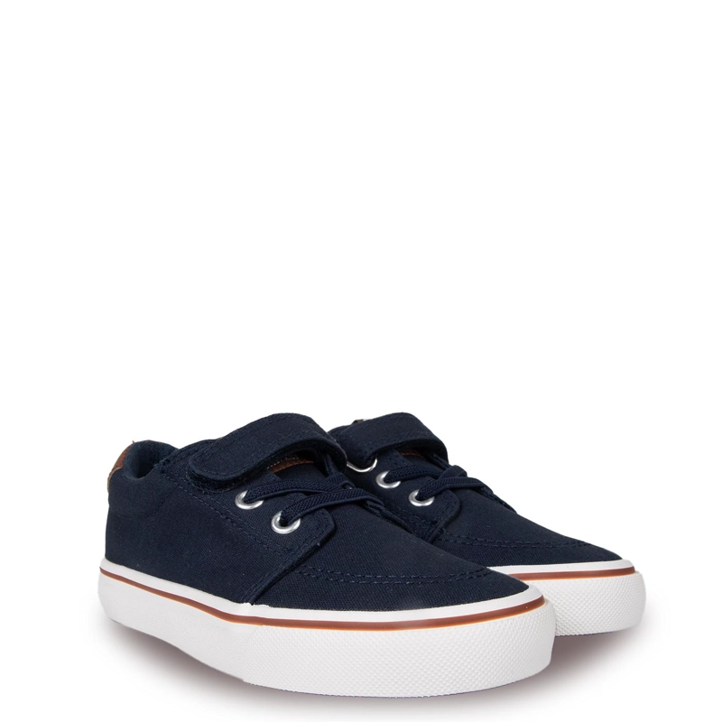 ZAPATILLA NIÑO DE LONA VELCRO AJUSTABLE AZUL MARINO PILLIN - 1