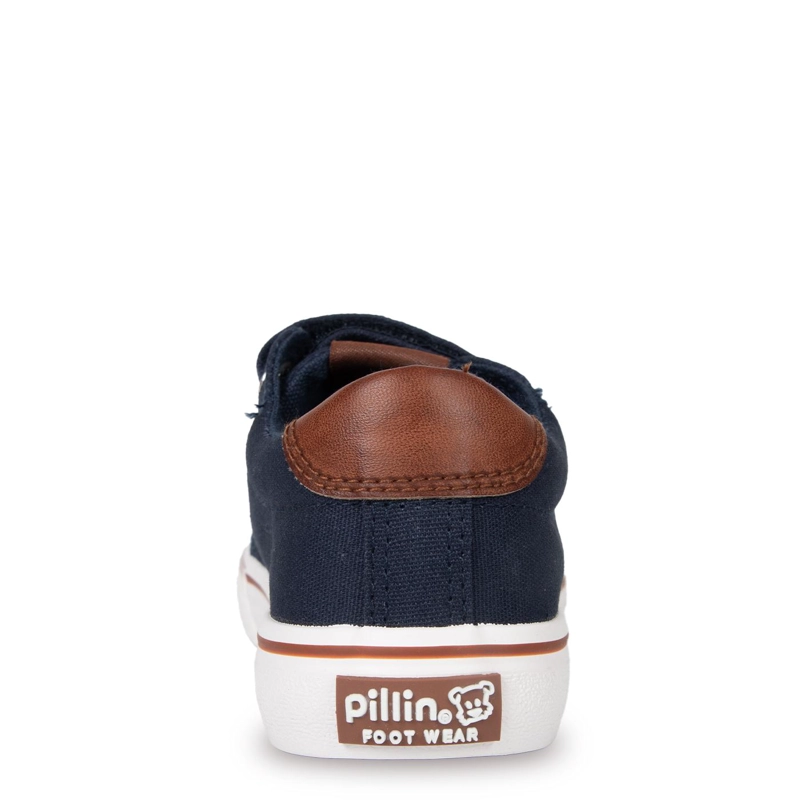 ZAPATILLA NIÑO DE LONA VELCRO AJUSTABLE AZUL MARINO PILLIN - 4