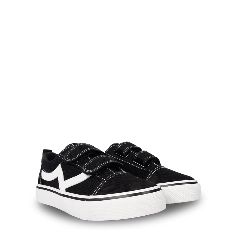 ZAPATILLA NIÑO DE LONA VELCROS AJUSTABLES NEGRO PILLIN - 1