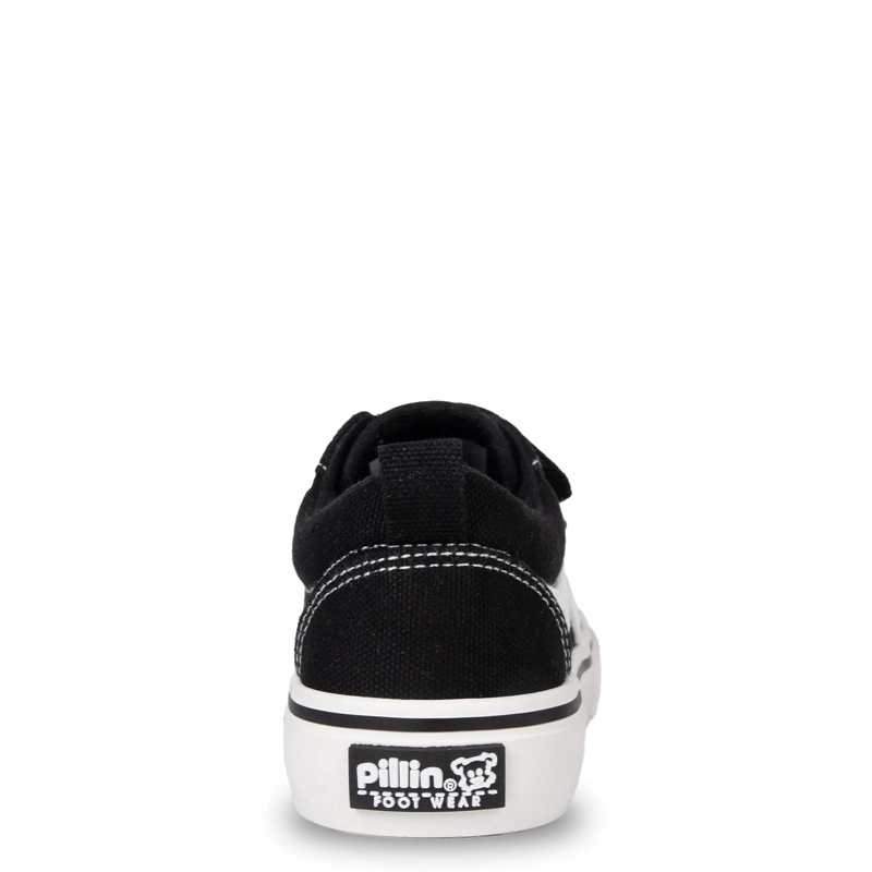 ZAPATILLA NIÑO DE LONA VELCROS AJUSTABLES NEGRO PILLIN - 4