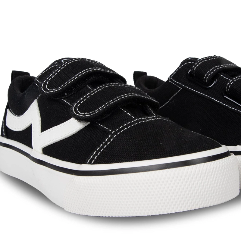 ZAPATILLA NIÑO DE LONA VELCROS AJUSTABLES NEGRO PILLIN - 5