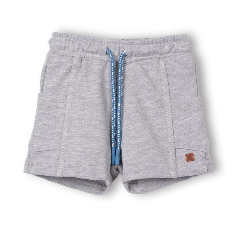 BERMUDA BEBE  NIÑO FRANELA CINTURA ELASTICADA MELANGE PILLIN - 1