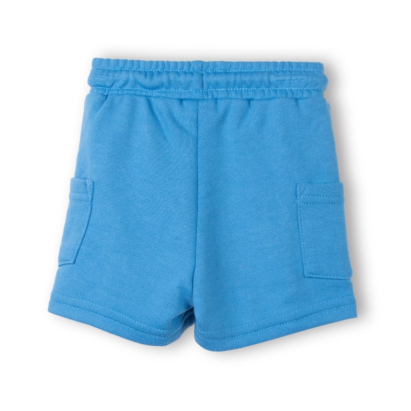 BERMUDA BEBE  NIÑO FRANELA CINTURA ELASTICADA AZUL PILLIN - 3