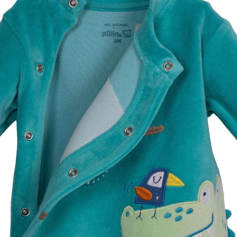 OSITO PLUSH RECIE N NACIDO NIÑO BROCHES DELANTEROS CALIPSO PILLIN - 4