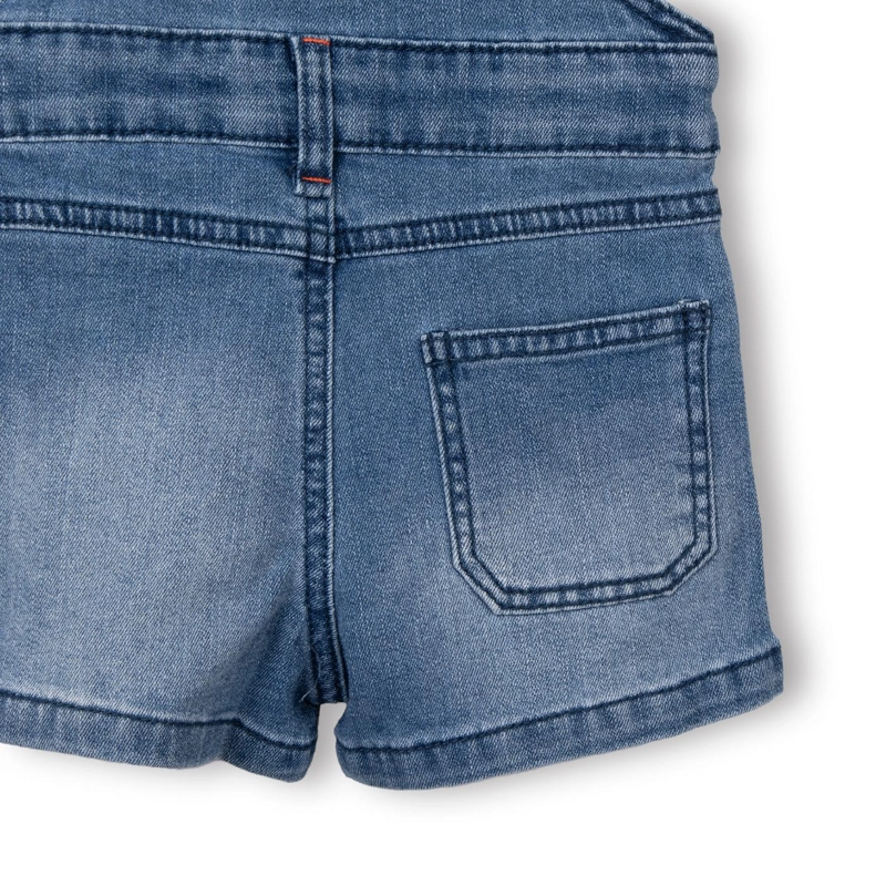 JARDINERA BEBE  NIÑO CON BOLSILLOS DENIM PILLIN - 4