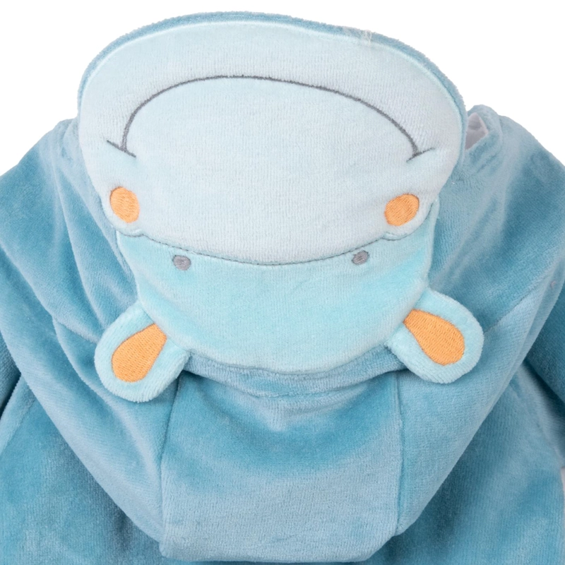 OSITO DIZFRAZ DE PLUSH RECIE N NACIDO NIÑO HIPOPOTAMO CELESTE PILLIN - 4