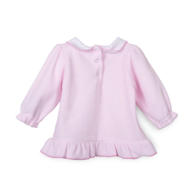 CONJUNTO PLUSH RECIE N NACIDO NIÑA BROCHES VUELOS ROSADO PILLIN - 2
