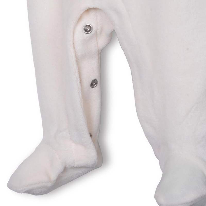 OSITO PLUSH RECIE N NACIDO NIÑA CON BABERO FLAMENCO BLANCO PILLIN - 5