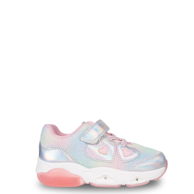ZAPATILLA BEBE  NIÑA CON LUCES PLATEADO PILLIN - 2
