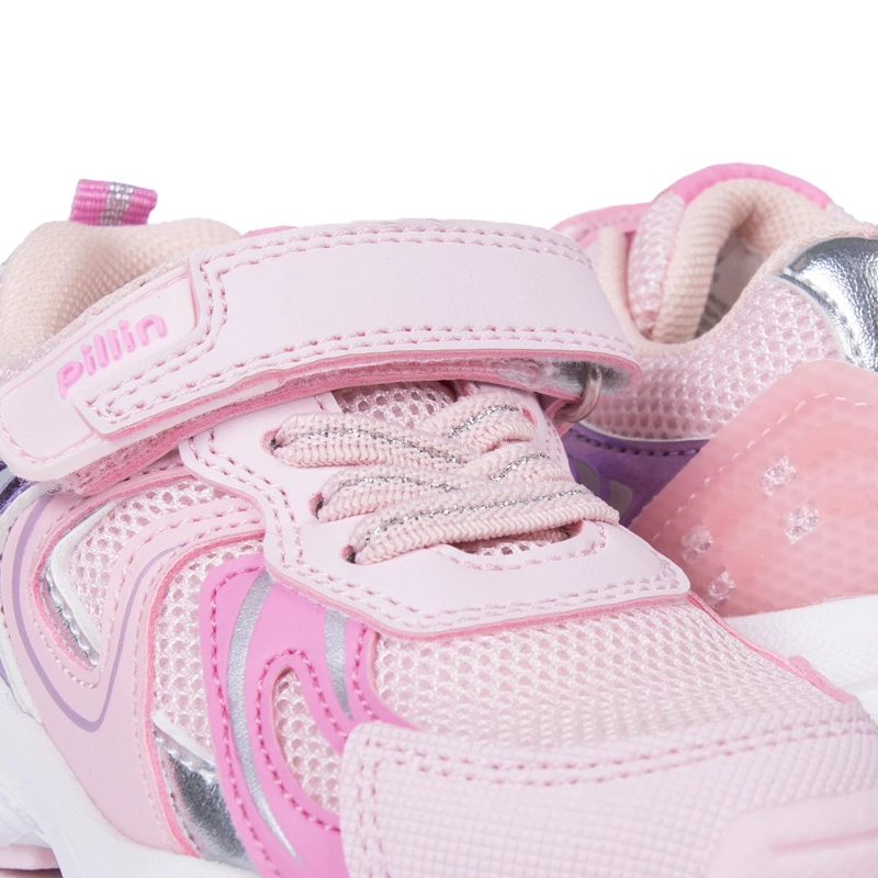 ZAPATILLA BEBE  NIÑA SUELA CHUNKY CON VELCRO ROSADO PILLIN - 5