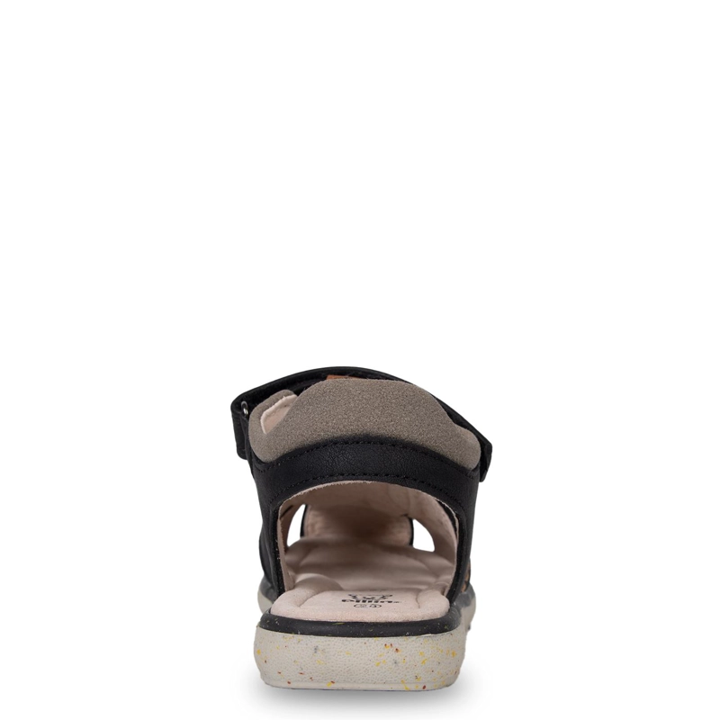 SANDALIA NIÑO CLASICA CERRADA CON VELCRO NEGRO PILLIN - 4