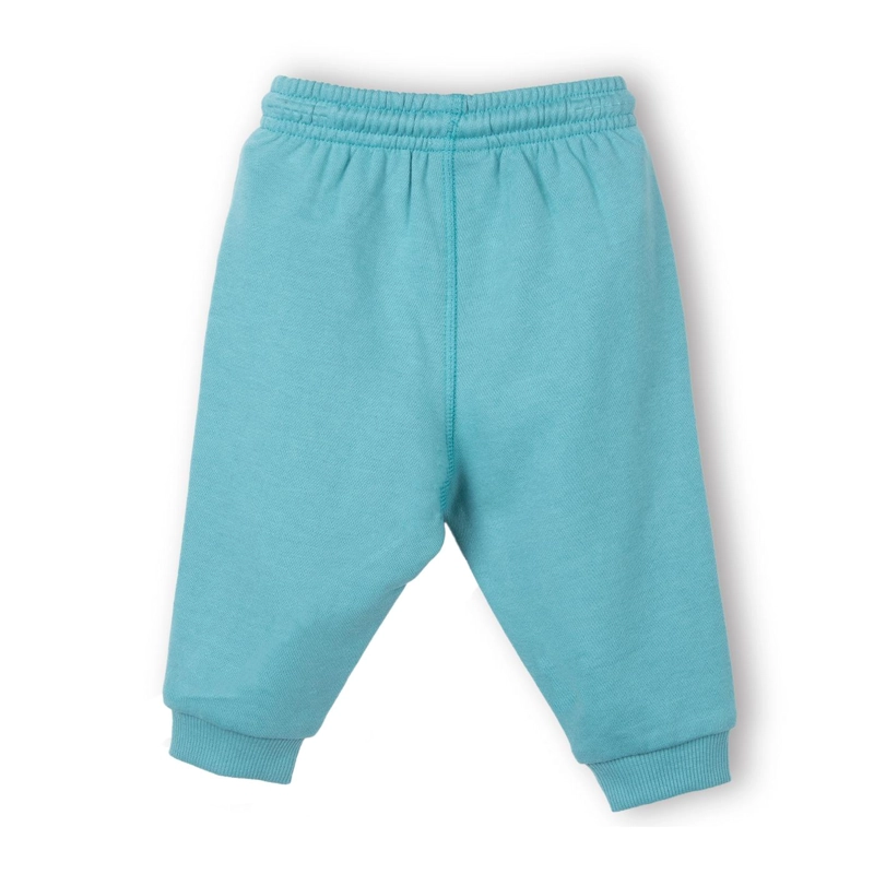 PANTALON BUZO BEBE  NIÑO RIB BOLSILLOS VERDE PILLIN - 2