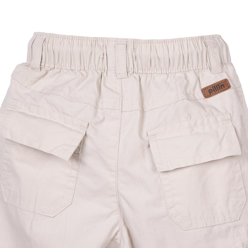 PANTALON BEBE  NIÑO CARGO ELASTICADO ARENA PILLIN - 4