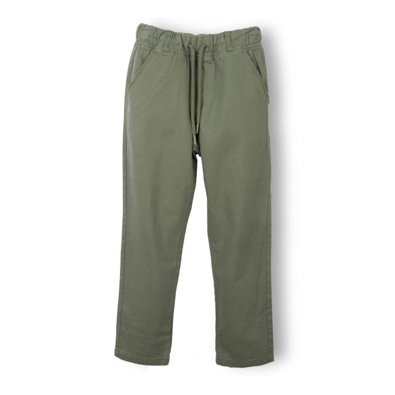 PANTALON NIÑO GABARDINA CINTURA ELASTICADA VERDE PILLIN - 1