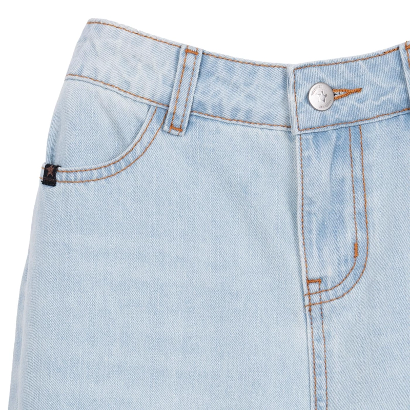 JEANS NIÑA CULOTTE CON BRODERIE DENIM PILLIN - 3