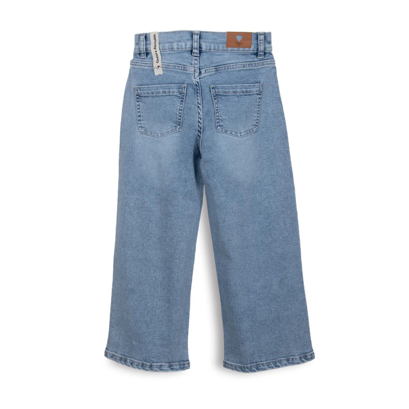 JEANS NIÑA BAGGY CON MARIPOSAS DENIM PILLIN - 2