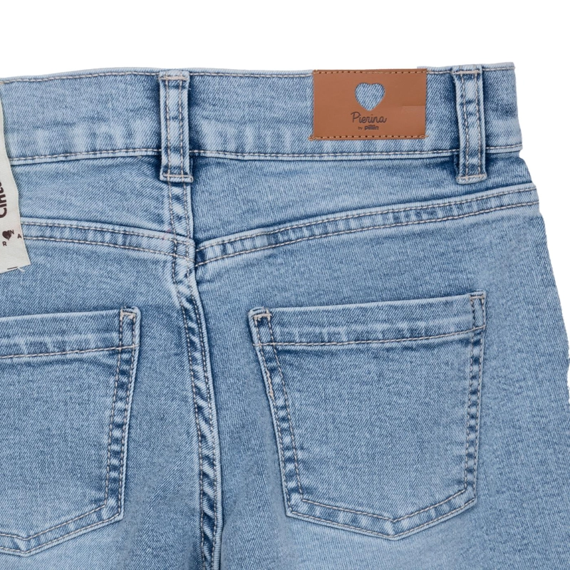 JEANS NIÑA BAGGY CON MARIPOSAS DENIM PILLIN - 4