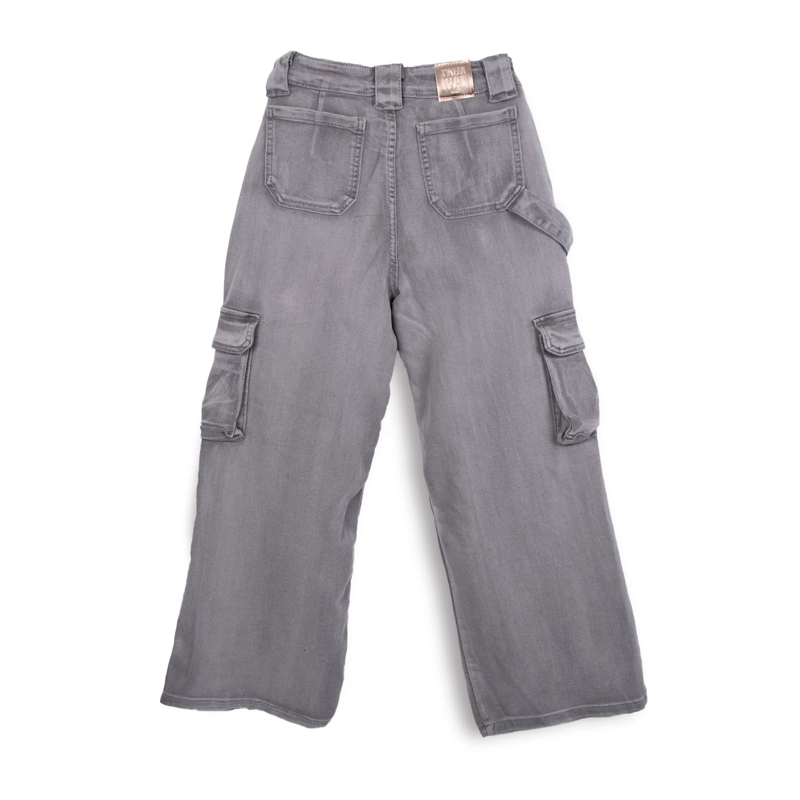 JEANS NIÑA CARGO GRIS PILLIN - 2
