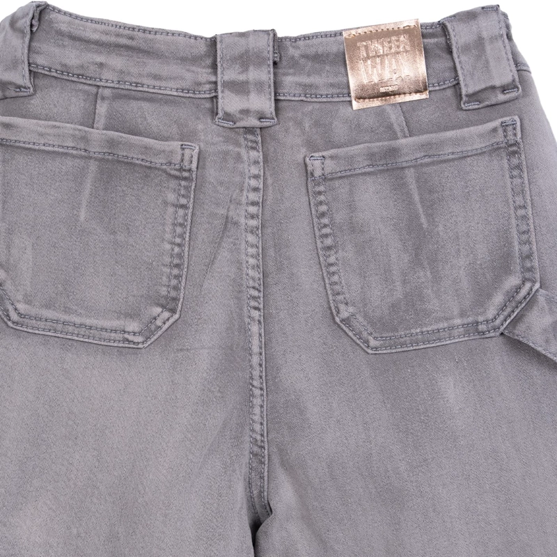 JEANS NIÑA CARGO GRIS PILLIN - 4