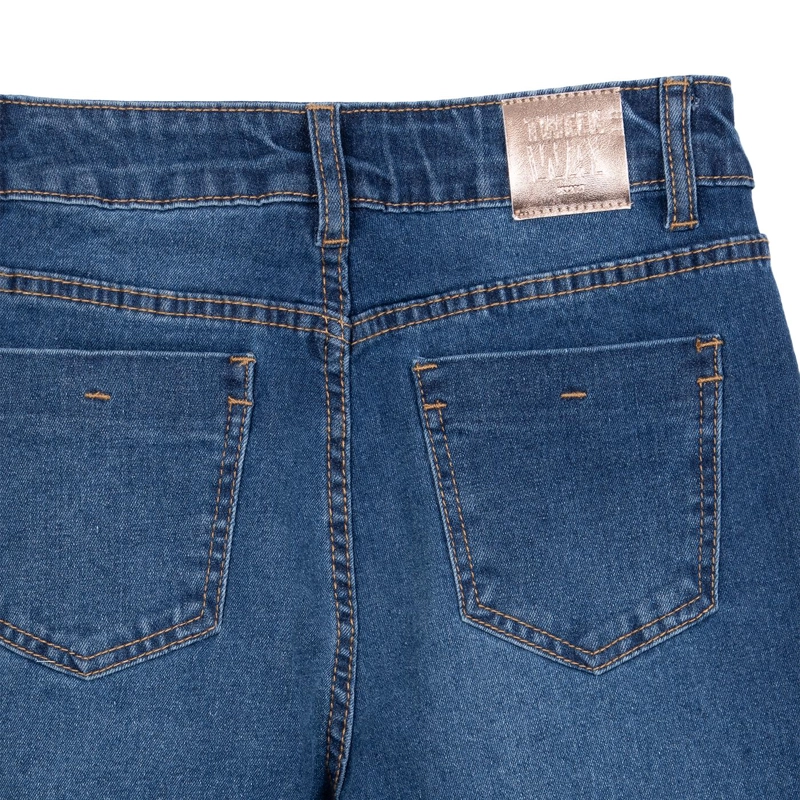 JEANS NIÑA WIDE LEG AZUL PILLIN - 4
