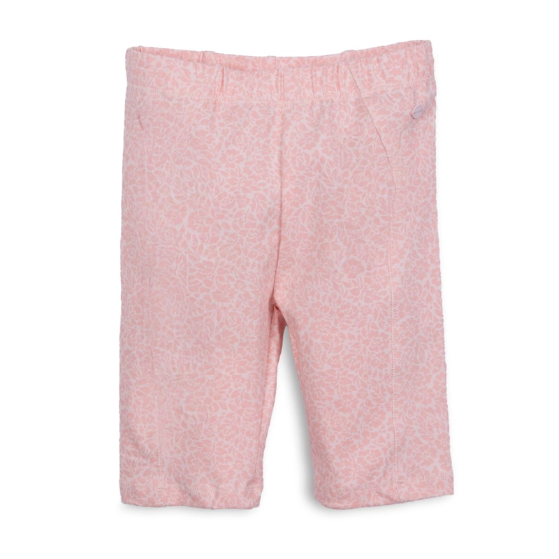 CALZA CORTA NIÑA ESTAMPADO FLORAL ROSADO PILLIN - 1