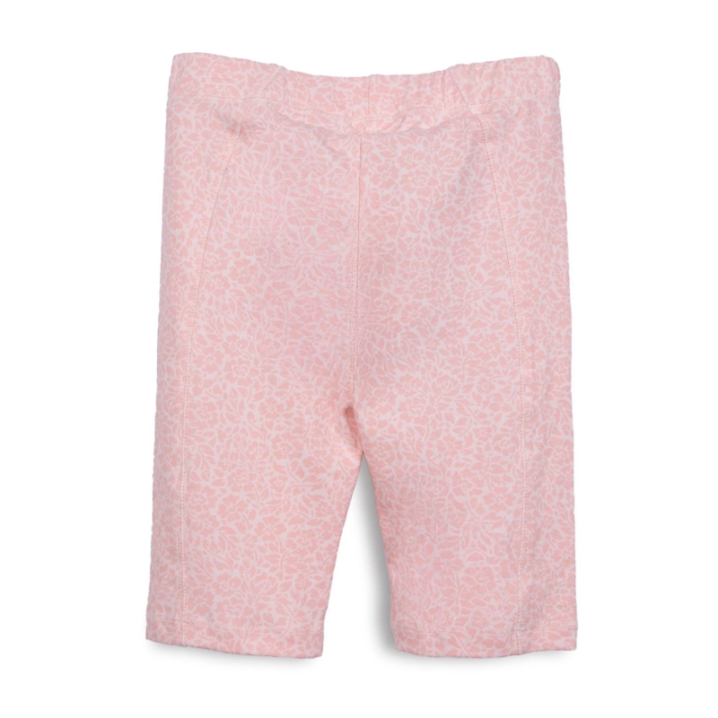 CALZA CORTA NIÑA ESTAMPADO FLORAL ROSADO PILLIN - 2