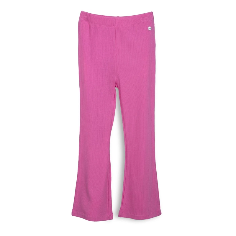 CALZA NIÑA LISA RIB CINTURA ELASTICADA LILA PILLIN - 1
