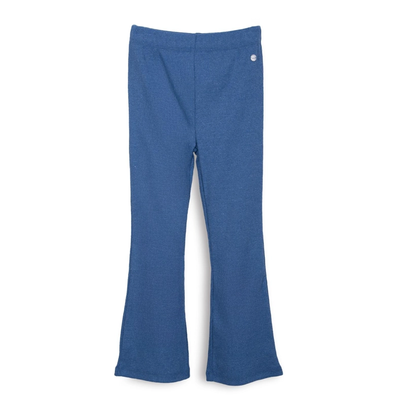 CALZA NIÑA LISA RIB CINTURA ELASTICADA DENIM PILLIN - 1