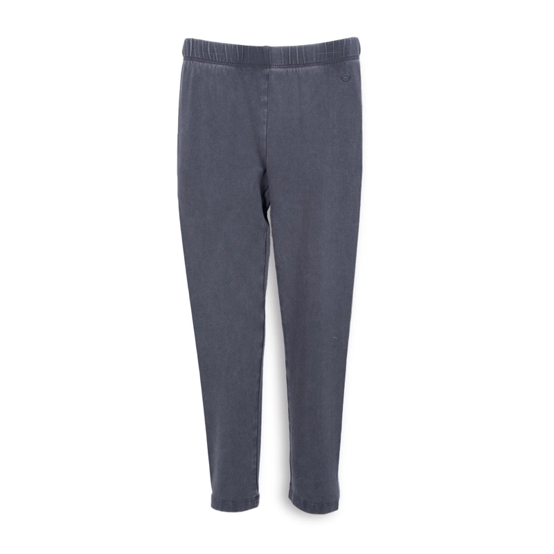 CALZA NIÑA LISA RIB GRIS PILLIN - 1