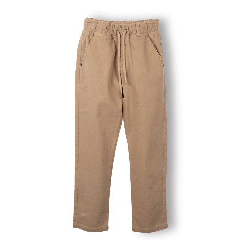 PANTALON NIÑO GABARDINA CINTURA ELASTICADA BEIGE PILLIN - 1