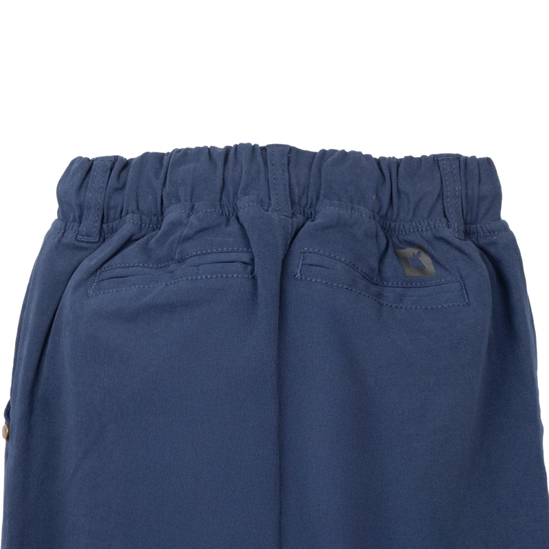 PANTALON NIÑO GABARDINA CINTURA ELASTICADA AZUL MARINO PILLIN - 4