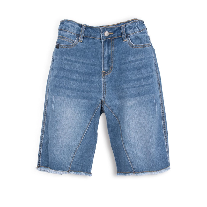 BERMUDA NIÑO BAGGY AZUL PILLIN - 1