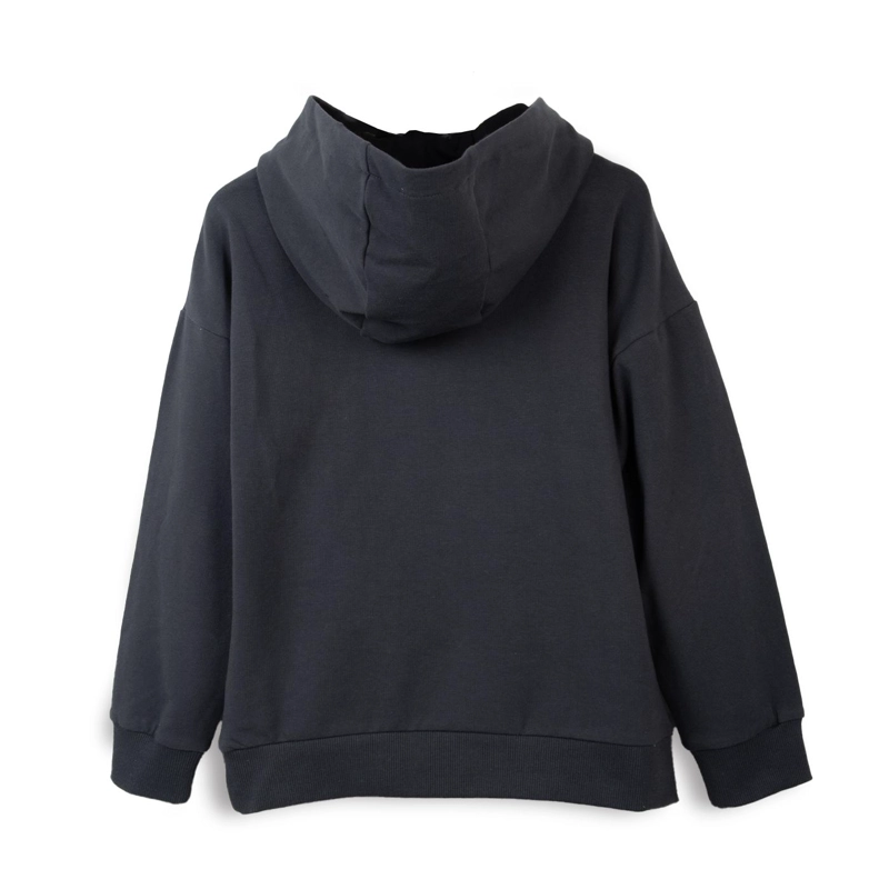 POLERON NIÑO CAPUCHA BOLSILLO CANGURO GRIS PILLIN - 2