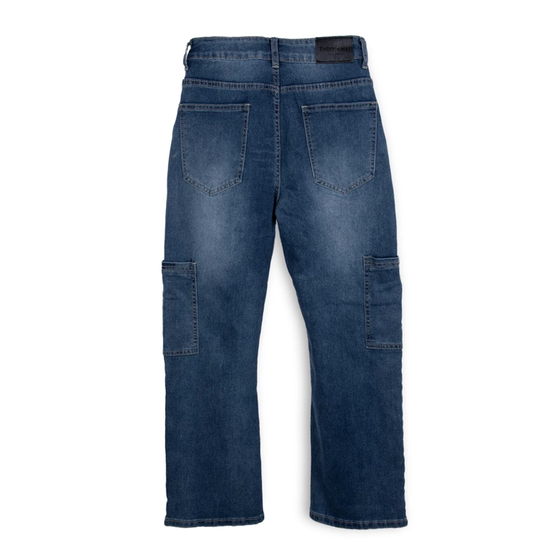 JEANS NIÑO CARGO AZUL PILLIN - 2