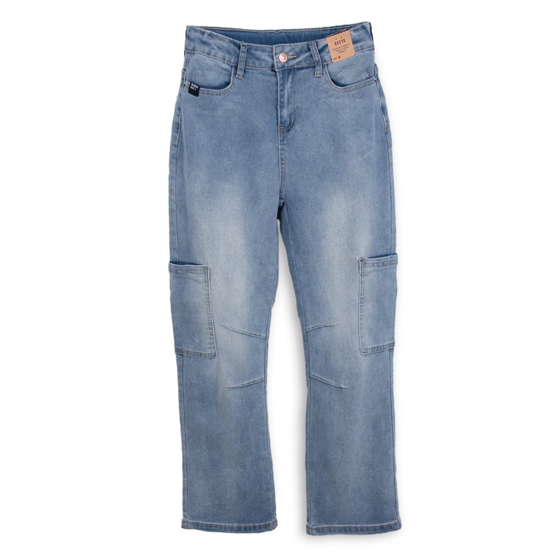 JEANS NIÑO CARGO CELESTE PILLIN - 1