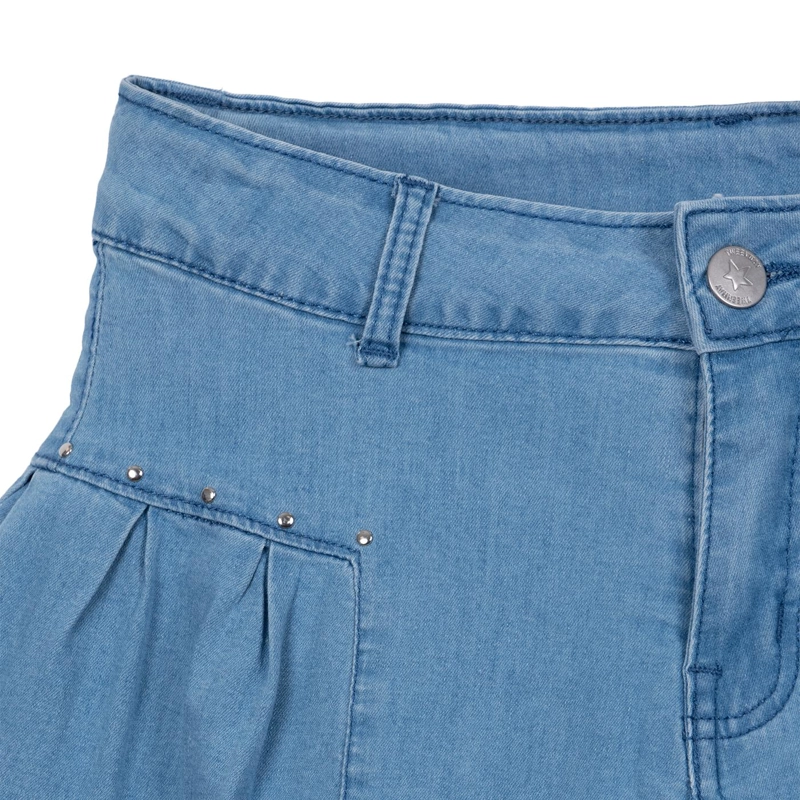 SHORT NIÑA ANCHO TACHAS CELESTE PILLIN - 3