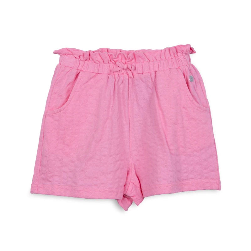 SHORT NIÑA CINTURA ELASTICADA ROSADO PILLIN - 1