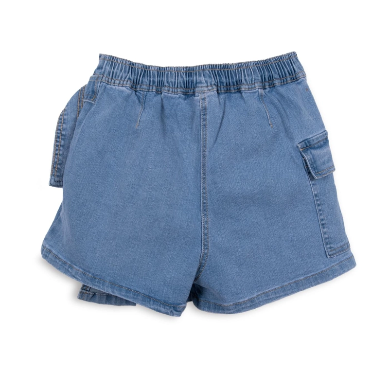 SHORT FALDA NIÑA DENIM AZUL PILLIN - 2