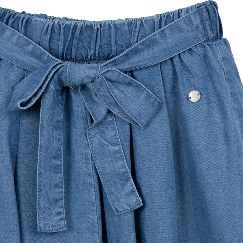 FALDA PANTALON NIÑA AZUL PILLIN - 3
