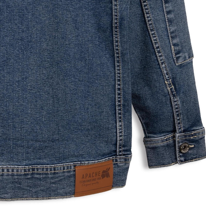 CHAQUETA NIÑO CN BROCHES Y BOLSILLOS DELANTEROS DENIM PILLIN - 4