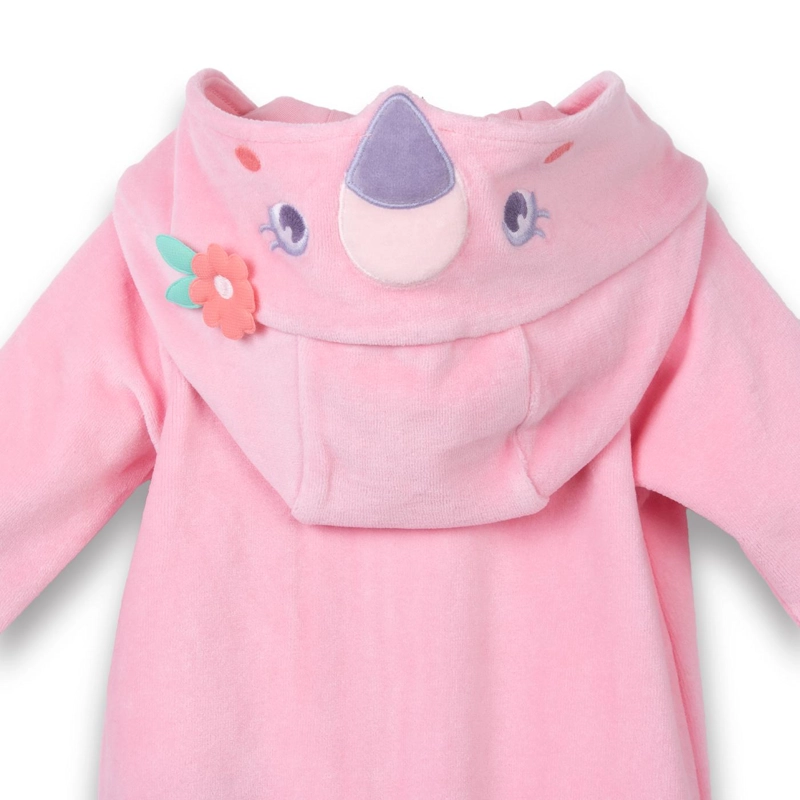 OSITO DIZFRAZ DE PLUSH RECIE N NACIDO NIÑA ROSADO OSCURO PILLIN - 4
