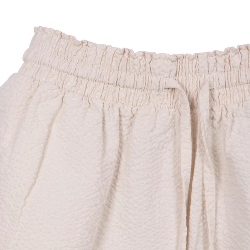 SHORT NIÑA CINTURA ELASTICADA LISO ARENA PILLIN - 3