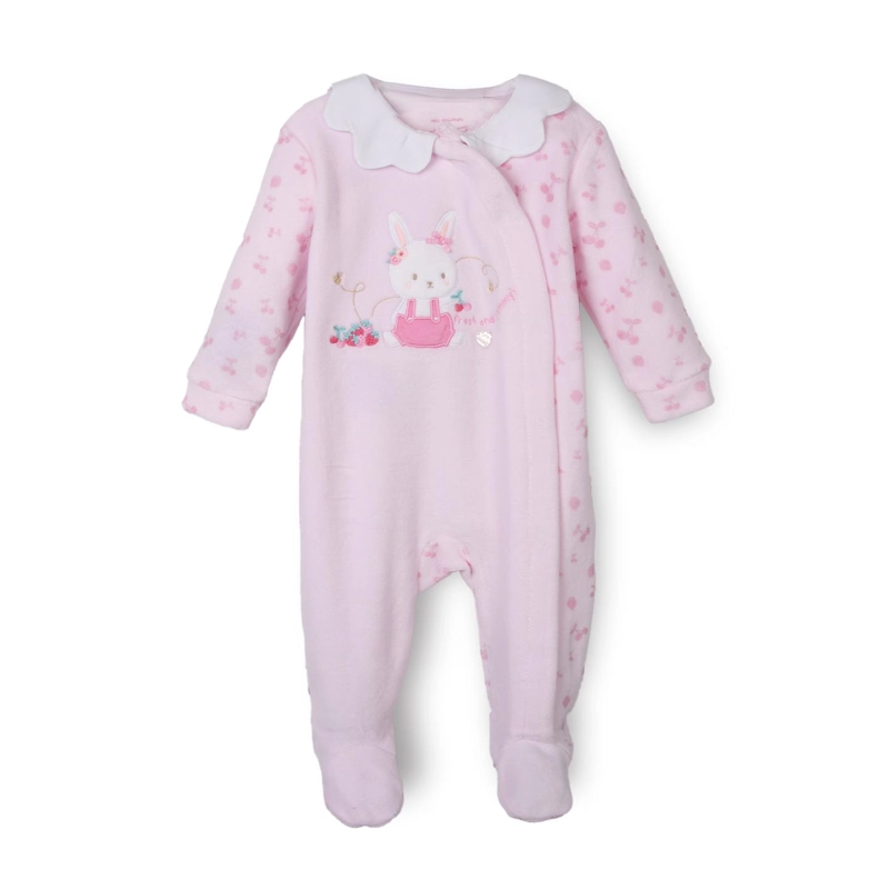 OSITO PLUSH RECIE N NACIDO NIÑA BROCHES DELANTEROS ROSADO PILLIN - 1