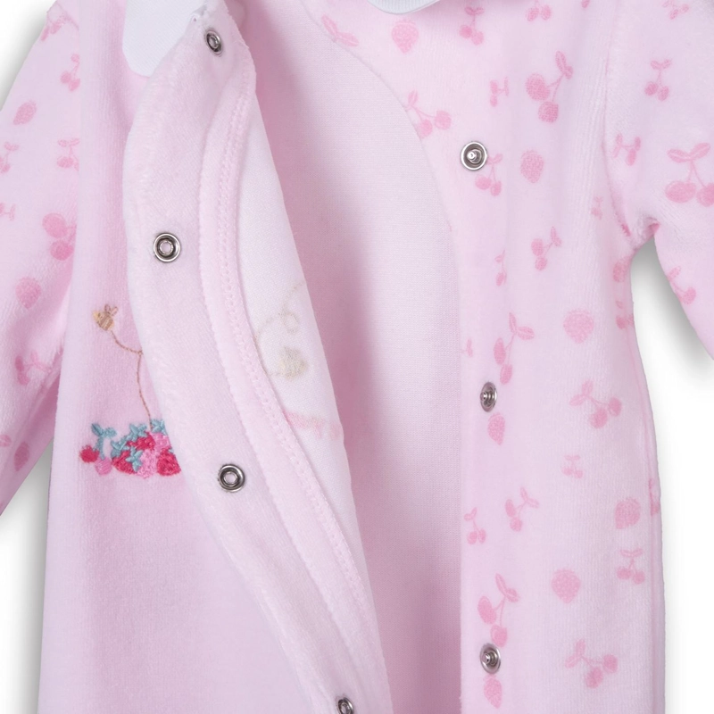 OSITO PLUSH RECIE N NACIDO NIÑA BROCHES DELANTEROS ROSADO PILLIN - 4