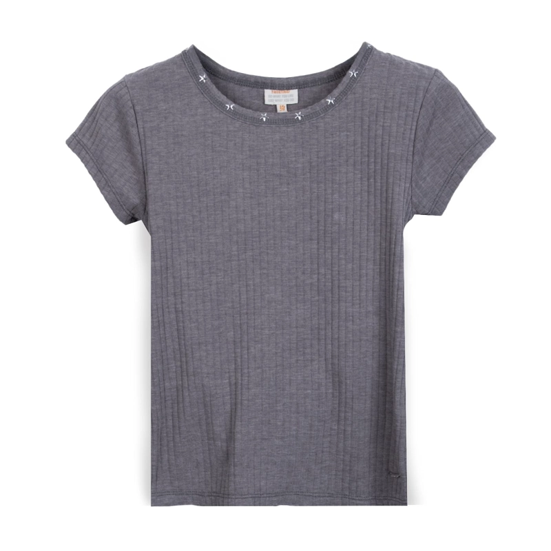 POLERA NIÑA MANGA CORTA TACHAS DE ESTRELLAS MARENGO PILLIN