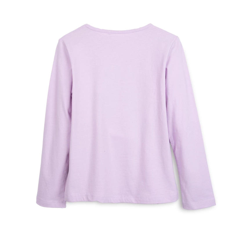 POLERA NIÑA MANGA LARGA ESTAMPADO CONCHITAS MALVA PILLIN - 2