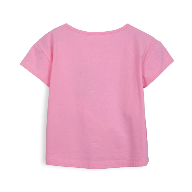 POLERA NIÑA MANGA CORTA ESTAMPADO PIÑAS ROSADO PILLIN - 2