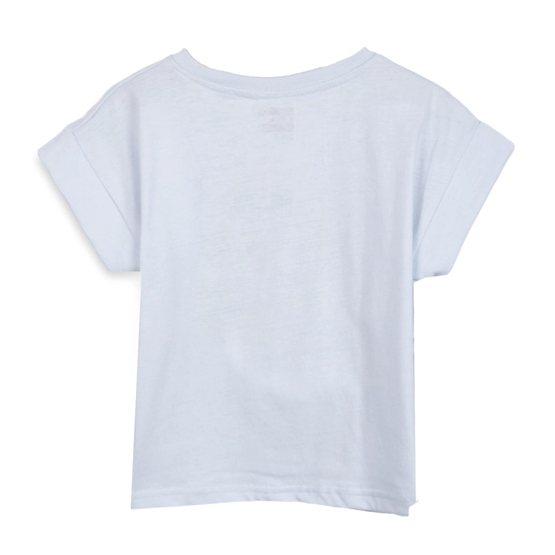 POLERA NIÑA MANGA CORTA ESTAMPADO PLAYERO CELESTE PILLIN - 2