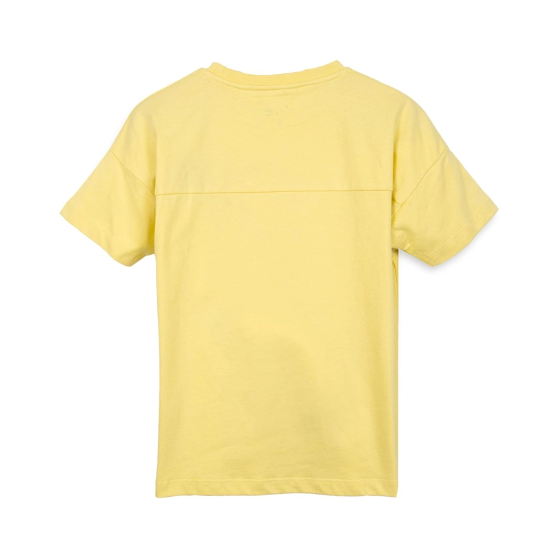 POLERA NIÑO MANGA CORTA BOLSILLO DELANTERO AMARILLO PILLIN - 2